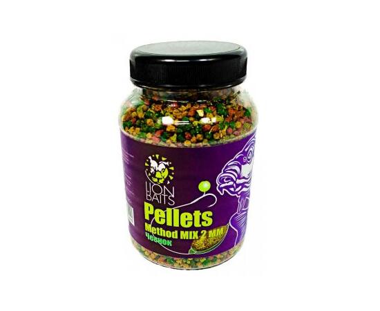 Пеллетс методный Method Mix pellets "Чеснок" 2мм - 300гр (банка), Цвет: микс, Вкус: чеснок, фото 