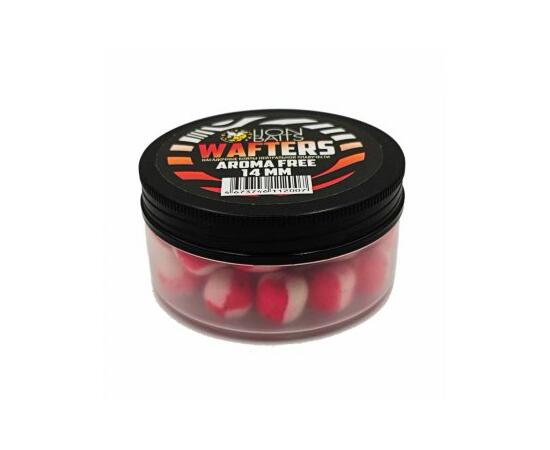 Бойлы нейтральной плавучести (Wafters) "Aroma Free" (без аромы) красно-белый 14мм, Цвет: красно-белый, Диаметр (мм): 14, фото 