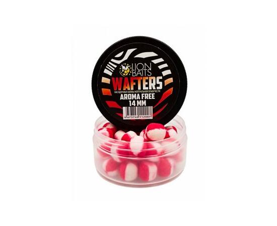 Бойлы нейтральной плавучести (Wafters) "Aroma Free" (без аромы) красно-белый 14мм, Цвет: красно-белый, Диаметр (мм): 14, фото , изображение 2