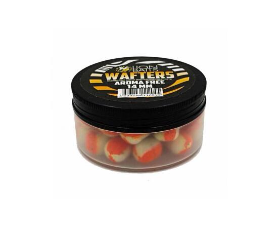 Бойлы нейтральной плавучести (Wafters) "Aroma Free" (без аромы) бело-оранж 14мм, Цвет: бело-оранжевый, Диаметр (мм): 14, фото 