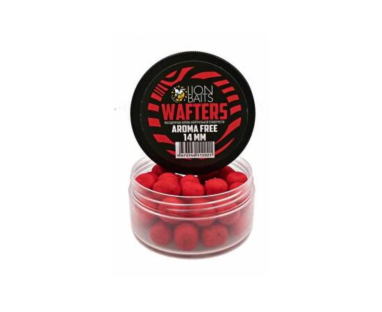 Бойлы нейтральной плавучести (Wafters) "Aroma Free" (без аромы) красный 14мм, Цвет: красный, Диаметр (мм): 14, фото , изображение 2