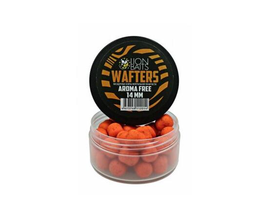 Бойлы нейтральной плавучести (Wafters) "Aroma Free" (без аромы) оранжевый 14мм, Цвет: белый, Диаметр (мм): 14, фото , изображение 2