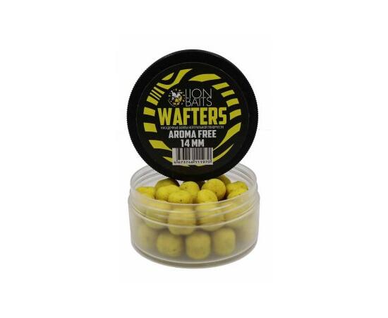 Бойлы нейтральной плавучести (Wafters) "Aroma Free" (без аромы) желтый 14мм, Цвет: желтый, Диаметр (мм): 14, фото , изображение 4