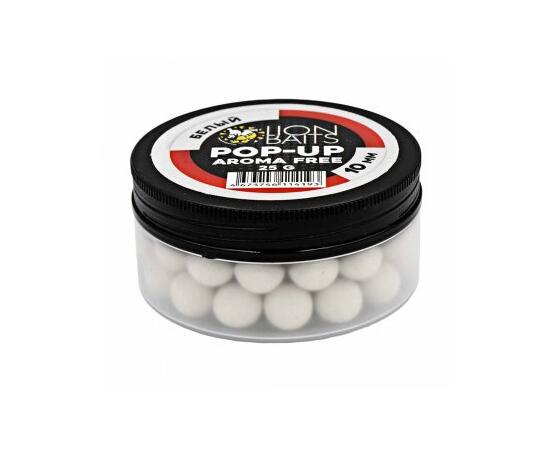 Lion Baits Бойлы плавающие Pop-Up "Aroma Free" (без аромы) белый 10 мм, Цвет: белый, Диаметр (мм): 10, фото 