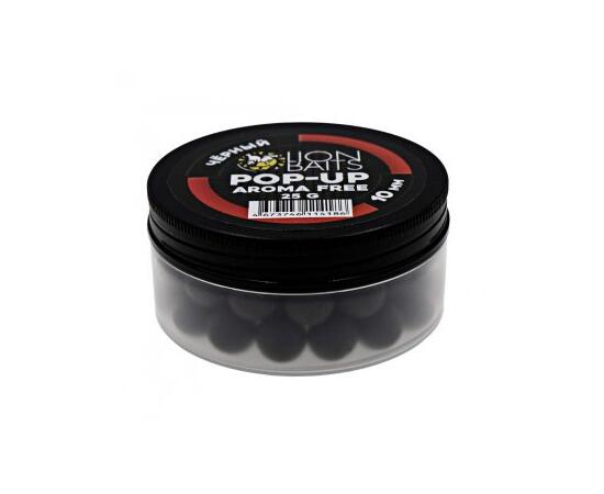 Lion Baits Бойлы плавающие Pop-Up "Aroma Free" (без аромы) черный 10 мм, Цвет: черный, Диаметр (мм): 10, фото 