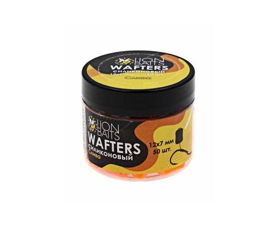 Wafters силиконовый "Слива" 12х7мм (50шт), Цвет: оранжевый, Вкус: слива, Диаметр (мм): 12х7, фото 