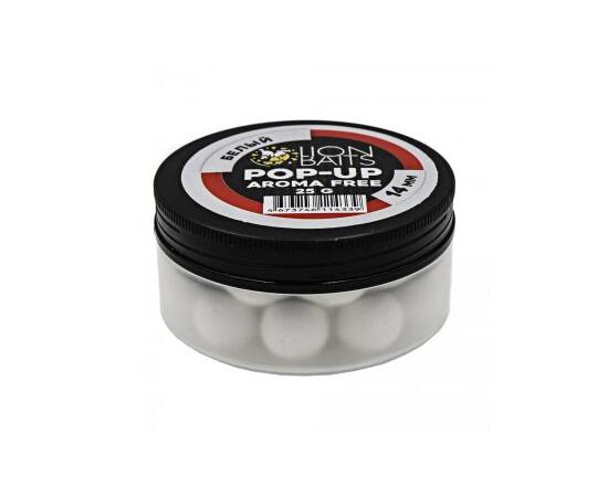 Lion Baits Бойлы плавающие Pop-Up "Aroma Free" (без аромы) белый 14 мм, Цвет: белый, Диаметр (мм): 14, фото 