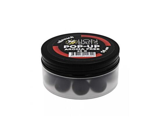 Lion Baits Бойлы плавающие Pop-Up "Aroma Free" (без аромы) черный 14 мм, Цвет: черный, Диаметр (мм): 14, фото 