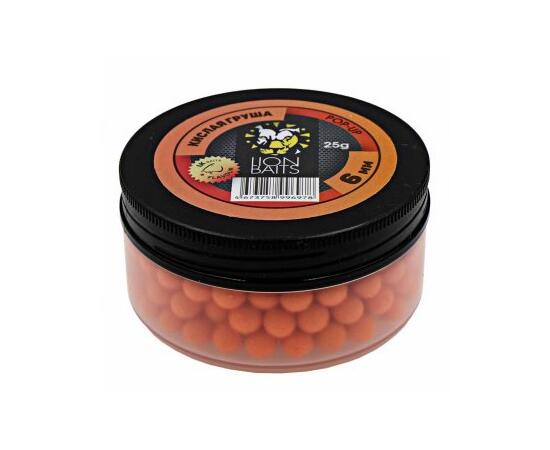 Lion Baits Бойлы плавающие Pop-Up "Кислая груша" 6 мм - 25гр, фото 