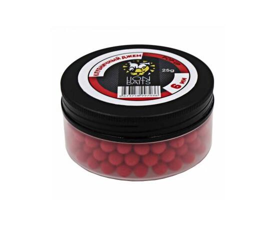 Lion Baits Бойлы плавающие Pop-Up "Клубничный джем" 6 мм - 25гр, фото 