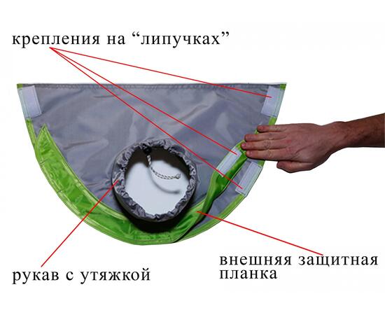 Клапан под вытяжную трубу теплообменника для палаток серии ЛОТОС Куб