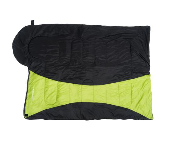 Спальный мешок ACAMPER HYGGE 2*200г/м2 (black-green), Цвет: черно-зеленый, фото , изображение 5