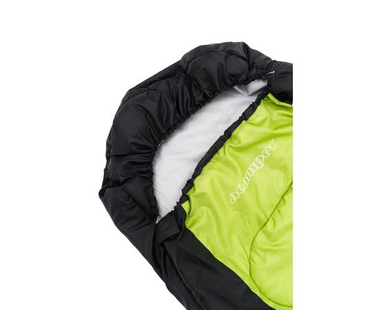 Спальный мешок ACAMPER NORDLYS 2*200г/м2 (black-green), Цвет: черно-зеленый, фото , изображение 5