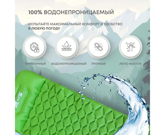 Коврик туристический RSP Flat 50, св. зеленый, фото , изображение 4