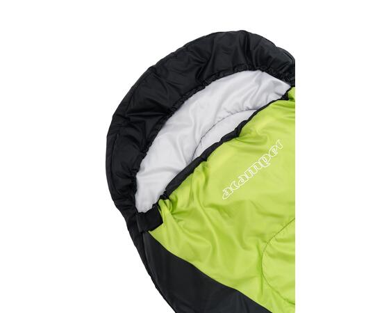 Спальный мешок ACAMPER HYGGE 2*200г/м2 (black-green), Цвет: черно-зеленый, фото , изображение 6