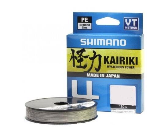 Шнур плетеный SHIMANO Kairiki 4 150m 0,28mm 26,0kg Steel Gray, фото 