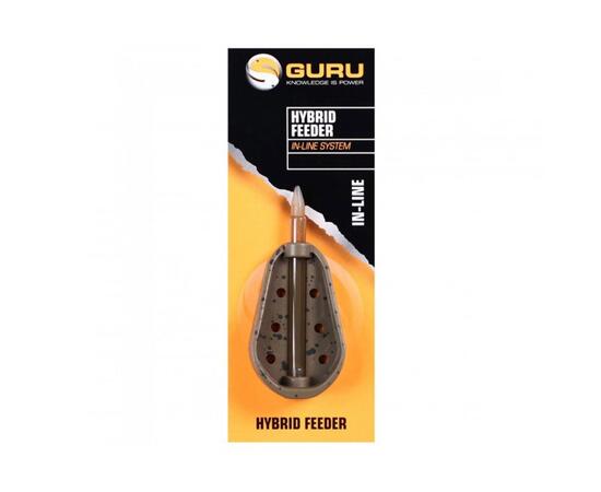 Кормушка Guru Hybrid feeder Inline Medium 32гр, Размер: Medium, Вес: 32 г, фото 