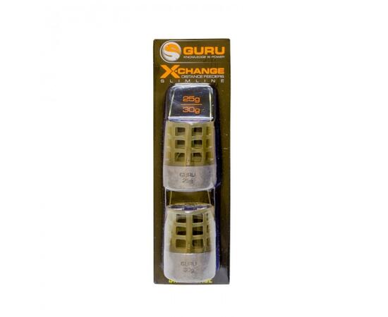Кормушка Guru Slimline X-Change Distance Feeder Small 25гр + 30гр, Размер: small, Вес: 25гр + 30гр, фото 