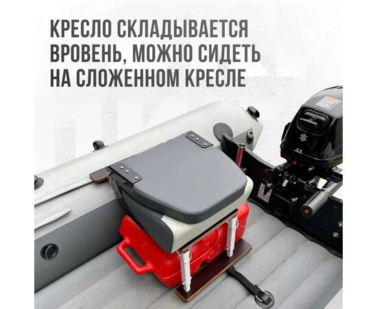 Кресло Кокпит Pro мягкое формованное ППУ, светло-серый/серый, Цвет: светло-серый/серый, фото , изображение 5