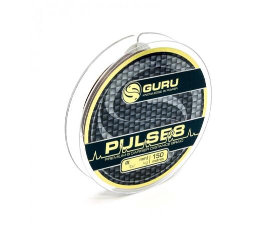 Шнур плетеный Guru Pulse 8 Braid 0,10мм 150м, Расцветка: темно-коричневый, Диаметр лески: 0,10 мм, фото , изображение 2