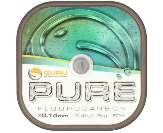 Леска флюорокарбоновая Guru Pure Fluorocarbon 0,08мм 50м, Диаметр лески: 0.08 мм, фото 