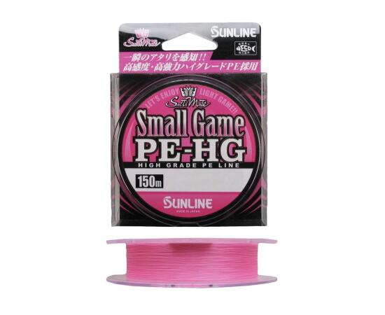 Плетеный шнур Sunline New Small Game PE-HG, #0.2, 3 lb, 150 м, розовый, фото 