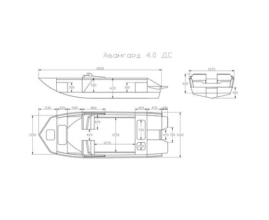 Полипропиленовая лодка Авангард 4.0 ДС, фото , изображение 2