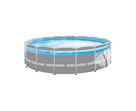 26722 Каркасный бассейн Intex Prism Frame Clearview 427*107 см, картриджный фильтр, аксессуары, фото 