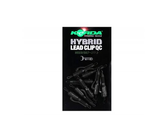 Безопасная клипса с быстросъемом KORDA QC Hybrid Lead Clip Weed/Silt, фото , изображение 2