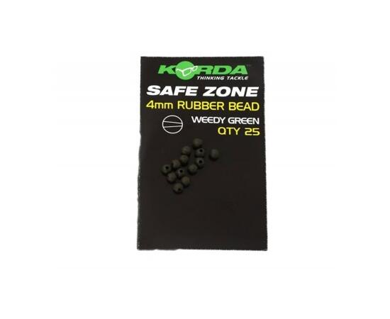 Бусина резиновая KORDA Rubber Bead Green 4мм, фото 