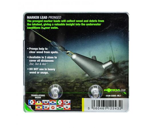 Грузило маркерное KORDA Marker Lead Blister 2oz 3oz, фото , изображение 2