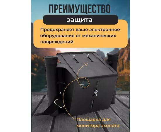 Универсальный крепёжный блок для эхолота с держателя под удочки (УКБ Патриот), фото , изображение 2