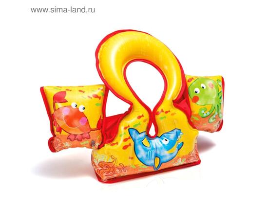 Жилет надувной "Аква", 66х44 см, от 3-6 лет 58673 INTEX, фото 