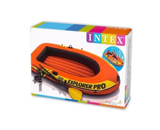 58358 Лодка Explorer Pro 300, 3 местная, 244 х 117 х 36 см, вёсла, ручной насос, до 200 кг, фото , изображение 2