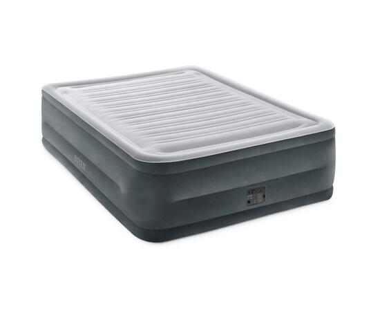 64418 Надувная кровать Comfort-Plush 152х203х56см, встроенный насос 220V, фото 