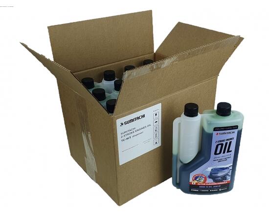 Масло Sumitachi 2-STROKE ENGINES OIL TC-W3 1л с дозатором, фото , изображение 4
