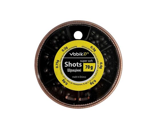 Грузики для поплавочной оснастки Vabik 70 г (набор 0.2g-0.75g), фото , изображение 6