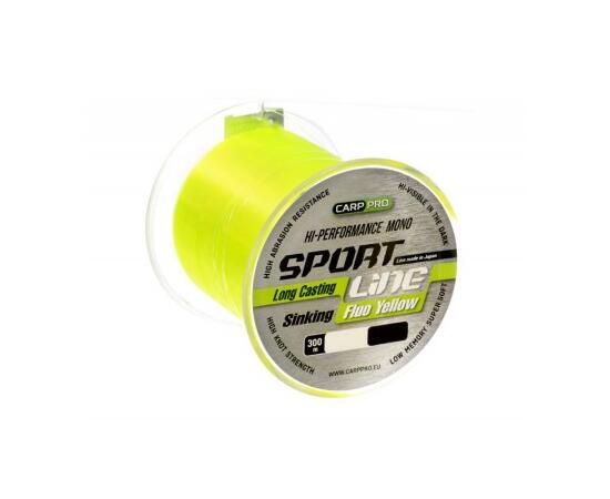 Леска CARP PRO Sport Line Fluo Yellow 300M 0,265 mm, Цвет: Fluo Yellow, Диаметр лески: 0.265 mm, фото 