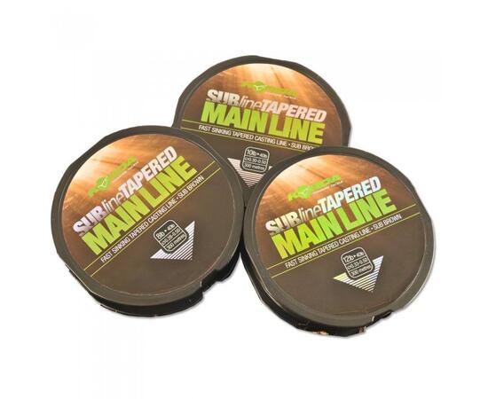 Леска коническая KORDA Subline Tapered Mainline 0,33-0,50мм, Цвет: коричневый, Диаметр лески: 0.33 мм, фото 