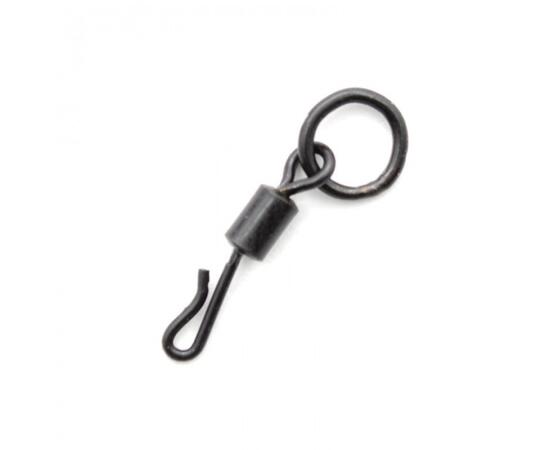 Вертлюг с кольцом и быстросъемом KORDA Kwick Change Swivel №11, фото , изображение 3