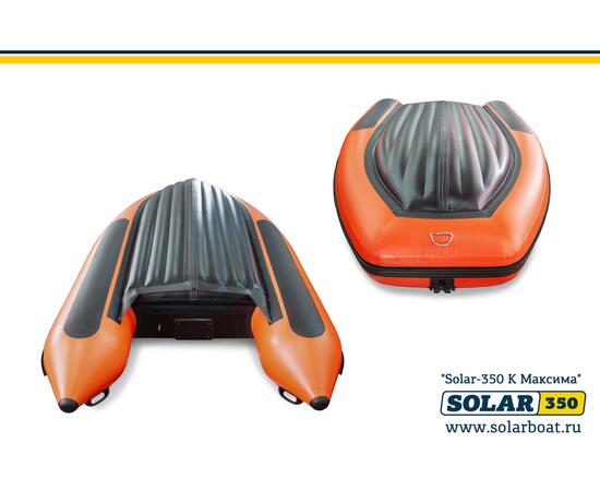 Лодка надувная моторная solar-350 к (максима) Оранжевый, фото , изображение 2