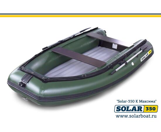 Лодка надувная моторная solar-350 к (максима) Зеленый, фото 