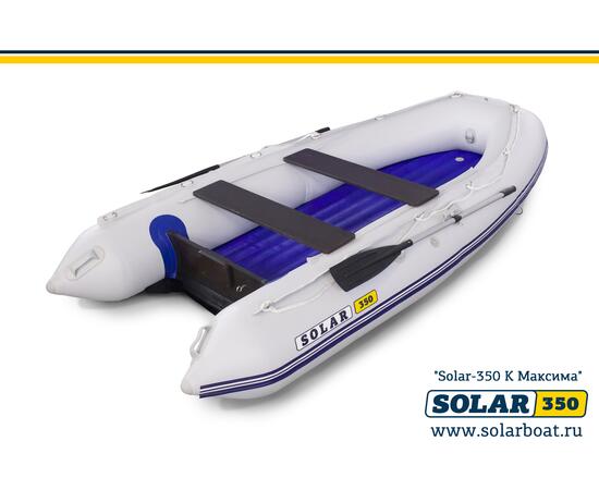 Лодка надувная моторная solar-350 к (максима) Светло-серый, фото , изображение 2