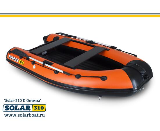 Лодка надувная моторная solar-310 к (оптима) Оранжевый, фото 