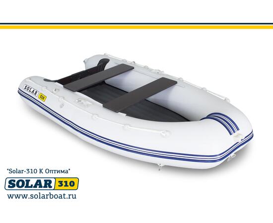 Лодка надувная моторная solar-310 к (оптима) Светло-Серый, фото , изображение 2