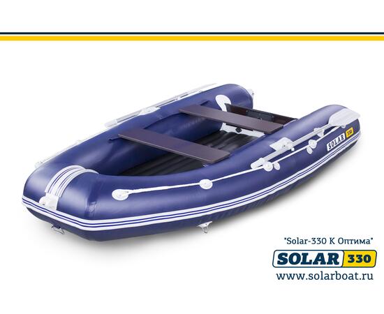 Лодка надувная моторная solar-330 к (оптима) Синий, фото , изображение 2