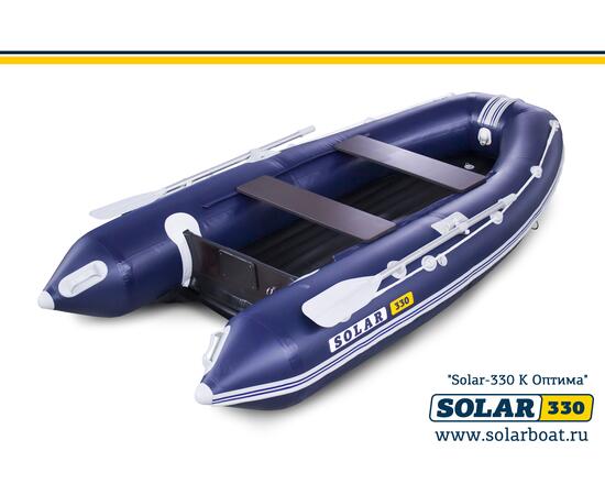 Лодка надувная моторная solar-330 к (оптима) Синий, фото , изображение 3