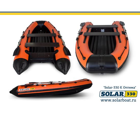 Лодка надувная моторная solar-330 к (оптима) Оранжевый, фото , изображение 2