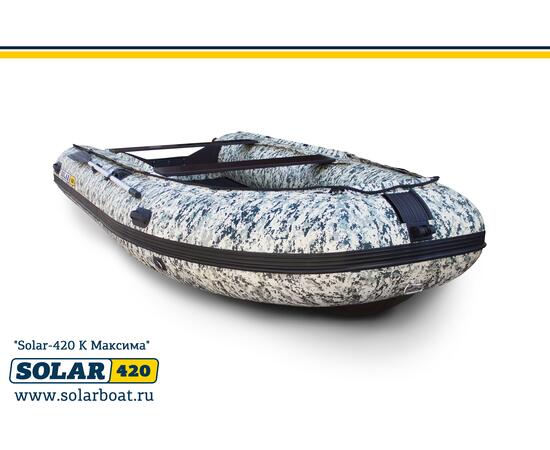 Лодка надувная моторная solar-420 к (максима) Пиксель, фото , изображение 2