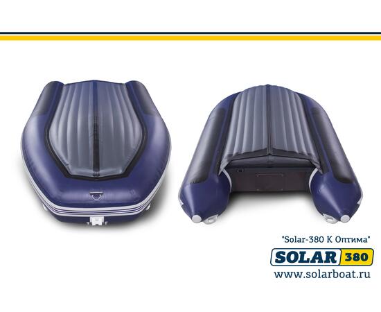 Лодка надувная моторная solar-380 к (оптима) Синий, фото , изображение 4
